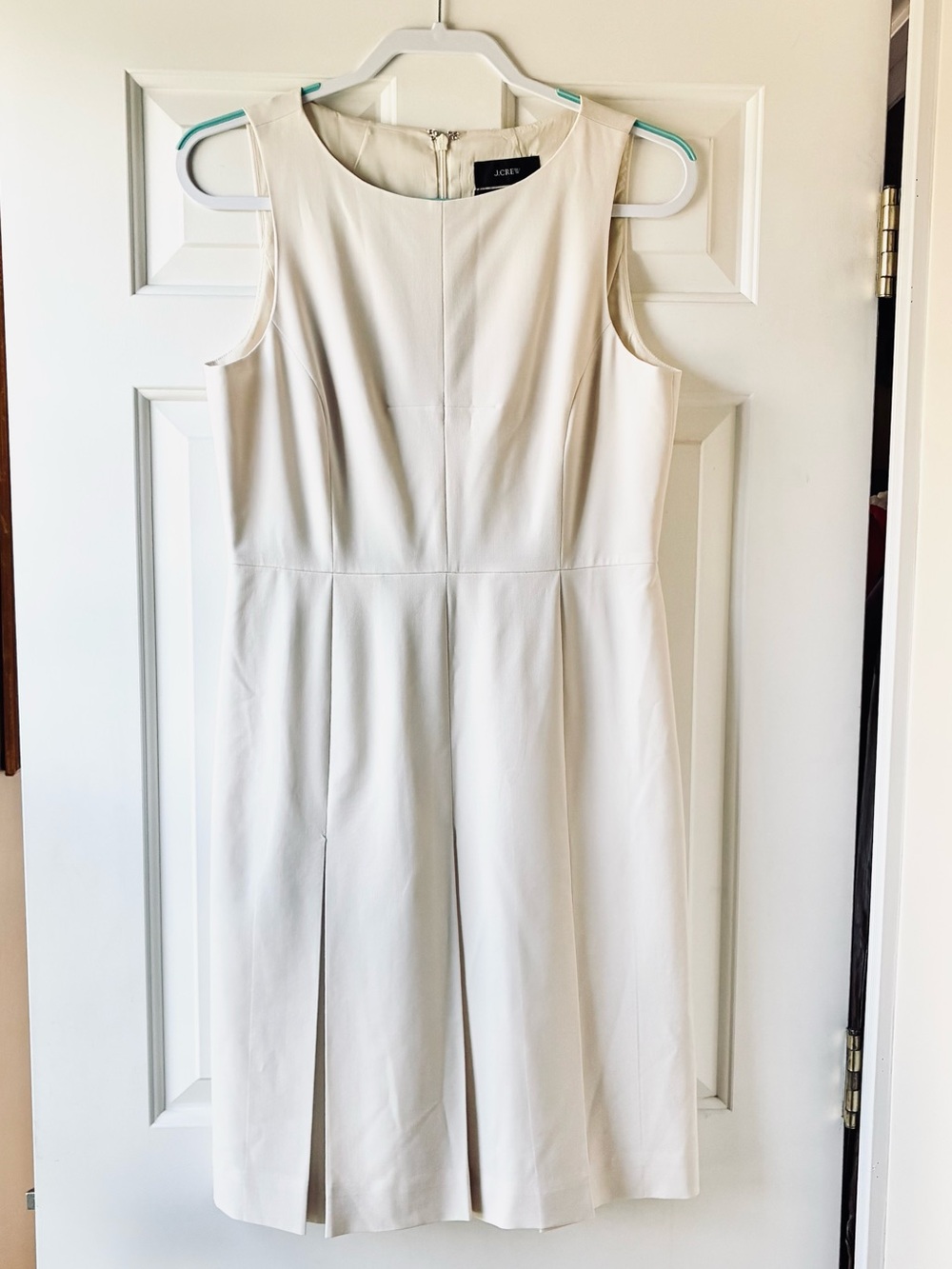 J. Crew Dress Italian Double Face Cashmere by Tollegno 1900 Cream Size 8 - Picture 3 of 15